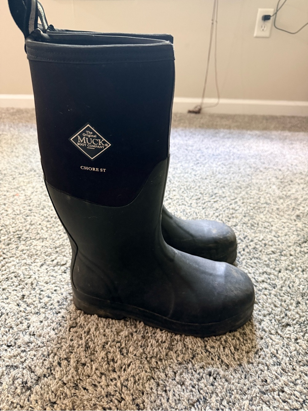 Muck Boot Company Men’s Chore ST Waterproof Black Work Boots